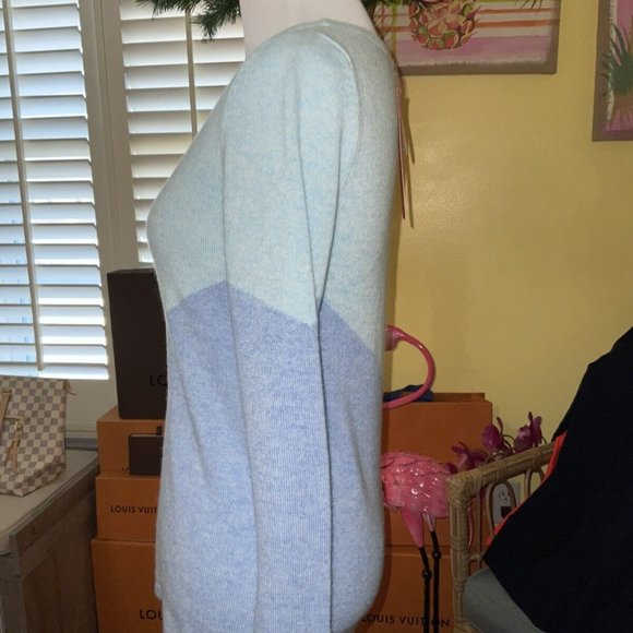 Lilly Pulitzer NWT Brigitte Cashmere Sweater Heathered Bennett Blue Size XXS - Picture 7 of 9